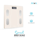 Pawa Smart Body Scale with Body Analysis APP - Beige [O] - ميزان ذكي - كفالة 24 شهر