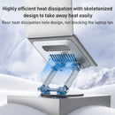 Yesido LP06 Foldable Laptop Swivel Stand - Silver - ستاند مكتبي - عالي الجودة - دوران 360 درجة - لجميع انواع الاب توب