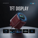 PAWA Aura 65W Single port TFT Display GaN Charger - Burgundy - شاحن حائط - قوة 65 واط - فتحتة تايب سي
