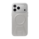 Levelo Arcen MagSafe Leather Case with Kickstand for iPhone 18/17 Pro / Pro Max Silver [O] - كفر حماية عالية + مسكة وستاند ماغ سيف - سلسلة ايفون 18/17 - ليفيلو