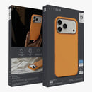 Levelo Iris Magsafe Liquid Silicone Case for iPhone 17 Pro/Pro MAX - Orange [O] - كفر حماية عالية - سيليكون - ايفون 17 برو / 17 بروماكس - ليفيلو - ماغ سيف