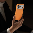 Levelo Iris Magsafe Liquid Silicone Case for iPhone 17 Pro/Pro MAX - Orange [O] - كفر حماية عالية - سيليكون - ايفون 17 برو / 17 بروماكس - ليفيلو - ماغ سيف