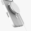 Levelo Iris Magsafe Liquid Silicone Case for iPhone 17 Pro/Pro MAX - Silver [O] - كفر حماية عالية - سيليكون - ايفون 17 برو / 17 بروماكس - ليفيلو - ماغ سيف