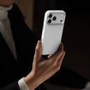 Levelo Iris Magsafe Liquid Silicone Case for iPhone 17 Pro/Pro MAX - Silver [O] - كفر حماية عالية - سيليكون - ايفون 17 برو / 17 بروماكس - ليفيلو - ماغ سيف