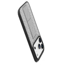 Levelo Morphix Cuero Gripstand Case iPhone17 Pro / Pro Max - Cloud Grey [O] - كفر حماية عالية - ليفيلو - ايفون 17 بروماكس / 17 برو - مع مسكه وستاند