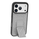 Levelo Morphix Cuero Gripstand Case iPhone17 Pro / Pro Max - Cloud Grey [O] - كفر حماية عالية - ليفيلو - ايفون 17 بروماكس / 17 برو - مع مسكه وستاند