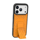 Levelo Morphix Cuero Gripstand Case iPhone17 Pro / Pro Max - Sunrise Orange [O] - كفر حماية عالية - ليفيلو - ايفون 17 بروماكس / 17 برو - مع مسكه وستاند