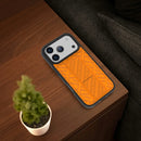 Levelo Morphix Cuero Gripstand Case iPhone17 Pro / Pro Max - Sunrise Orange [O] - كفر حماية عالية - ليفيلو - ايفون 17 بروماكس / 17 برو - مع مسكه وستاند