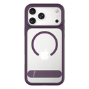 Levelo Matteo MagSafe MagSafe Case for iPhone 18/17 Pro / Pro Max Burgundy [O] - كفر حماية عالية + ستاند ماغ سيف - سلسلة ايفون 18/17 - ليفيلو