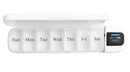 LiveOn Smart Pill & Medication Organizer with Bluetooth App Connectivity White [O] - منظم أدوية - يساعدج تتابعين مواعيد الدواء