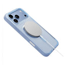 Levelo Neon MagSafe Case with Responsive Mechanical Buttons for iPhone 18/17 Pro / Pro Max Light Blue [O] - كفر حماية عالية - ماغ سيف - سلسلة ايفون 18/17 - ليفيلو