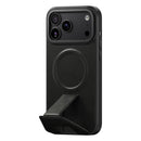 Levelo Arcen MagSafe Leather Case with Kickstand for iPhone 18/17 Pro / Pro Max Black [O] - كفر حماية عالية + مسكة وستاند ماغ سيف - سلسلة ايفون 18/17 - ليفيلو