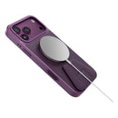 Levelo Arcen MagSafe Leather Case with Kickstand for iPhone 18/17 Pro / Pro Max Burgandy [O] - كفر حماية عالية + مسكة وستاند ماغ سيف - سلسلة ايفون 18/17 - ليفيلو
