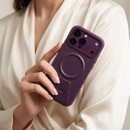 Levelo Arcen MagSafe Leather Case with Kickstand for iPhone 18/17 Pro / Pro Max Burgandy [O] - كفر حماية عالية + مسكة وستاند ماغ سيف - سلسلة ايفون 18/17 - ليفيلو