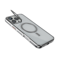 Levelo Elio PC Case with Camera Ring Stand Case for iPhone 16 Pro/Pro MAX - Grey - كفر حماية عالية -ستاند مكان الكاميرا - ماغ سيف