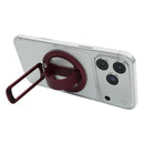 Levelo Rennes Rotating Phone Ring Stand Burgundy [H] - مسكة - سيليكون + ستاند - خاصية الماغ سيف