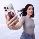 Levelo Rennes Rotating Phone Ring Stand Burgundy [H] - مسكة - سيليكون + ستاند - خاصية الماغ سيف
