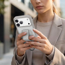 Levelo Morphix Clara Grip Case for iPhone 18Pro/Pro Max - كفر حماية عالية - ماغ سيف - سلسلة ايفون 18 - ليفيلو - شفاف