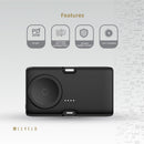 Levelo Nova Mini Portable Powerbank 5000mAh - Black - بطارية متنقلة + ستاند - مع شاحن ايفون + تايب سي + شاحن ساعه ابل - سعة 5000 مللي امبير - كفالة 12 شهر