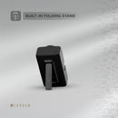 Levelo Nova Mini Portable Powerbank 5000mAh - Black - بطارية متنقلة + ستاند - مع شاحن ايفون + تايب سي + شاحن ساعه ابل - سعة 5000 مللي امبير - كفالة 12 شهر