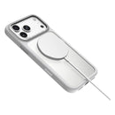 Levelo Tapa Magsafe Matte TPU+PC Case For iPhone 18 Pro/ Pro Max – White - كفر حماية عالية - ماغ سيف - سلسلة ايفون 18 - ليفيلو