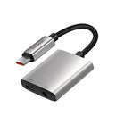 MCDODO USB C to USB C & AUX 3.5mm Audio Adapter with DAC - Silver  [H] - وصلة لشحن الايفون 15 والسماعة بنفس الوقت - كفالة 12 شهر