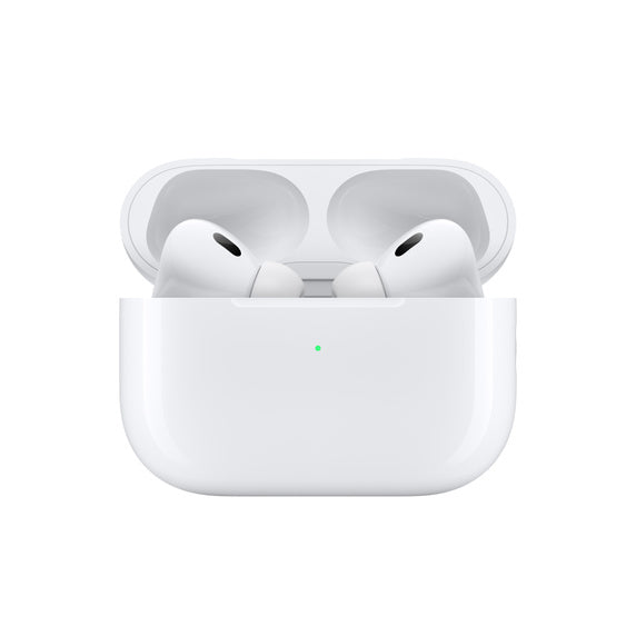 Apple AirPods Pro 2nd generation - USB‑C - MagSafe[F] - سماعة ابل - ايربودز برو 2 - منفذ الشحن تايب سي - مع علبة شحن ماغ سيف - كفالة 12 شهر