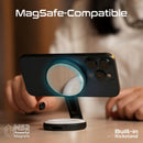 Promate MagSafe LED Ring Light 360° Rotatable Black [BO] - اضاءة - للتصوير + مراية - ماغ سيف - متوافقة مع جميع الاجهزة التي تدعم الماغ سيف