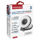 Promate MagSafe LED Ring Light 360° Rotatable Black [BO] - اضاءة - للتصوير + مراية - ماغ سيف - متوافقة مع جميع الاجهزة التي تدعم الماغ سيف