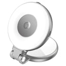 Promate MagSafe LED Ring Light 360° Rotatable Grey [BO] - اضاءة - للتصوير + مراية - ماغ سيف - متوافقة مع جميع الاجهزة التي تدعم الماغ سيف