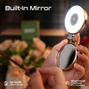 Promate MagSafe LED Ring Light 360° Rotatable Grey [BO] - اضاءة - للتصوير + مراية - ماغ سيف - متوافقة مع جميع الاجهزة التي تدعم الماغ سيف