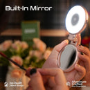 Promate MagSafe LED Ring Light 360° Rotatable Rose Gold [BO] - اضاءة - للتصوير + مراية - ماغ سيف - متوافقة مع جميع الاجهزة التي تدعم الماغ سيف
