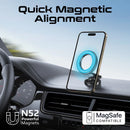 Promate MagGrip™ 360° Cradleless Foldable Magnetic Ring Smartphone Holde - Black [BO] - ستاند سيارة - بروميت - ماق سيف