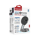 Promate Car Charging Mount Magnetic Wireless 15W Qi2 - Black [BO] - ستاند سيارة + شحن التليفون - بروميت - ماق سيف