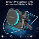 Promate 2-in-1 MagSafe Wireless Car Charger 15W Built-in Wireless Mono ENC Earphone - Black [BO] - ستاند سيارة + شحن التليفون + سماعة + خاصة العزل - بروميت - ماق سيف