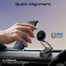 Promate 15W Versatile Ultra-Thin Cradleless Wireless Car Charger - Black [BO] - ستاند سيارة + شحن التليفون - بروميت - ماق سيف