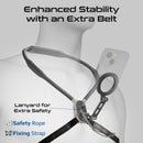 Promate MagSafe Neckband for Phone Black [BO]  - ستاند - رقبه - متوافق مع اجهزة ماق سيف