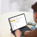 Smartix Magnetic Backlit KB with Trackpad for iPad Pro 11" M4/13 Pro M4 - كفر ايباد + كيبورد - لوحة مفاتيح عربي / انجليزي