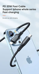 Mcdodo CH-130 | 20W PD Fast Charger | Dual Ports (Type-C & USB) - Black [H]- بلاك شاحن حائط + سلك شحن ايفون - كفالة 12 شهر