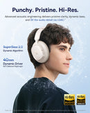 Baseus Bass BH1 NC Wireless Noise Cancelling Headphones - Starlight Off-White [D] - سماعة رأس بلوتوث - عزل الضوضاء - بيسوس - كفالة 12 شهر