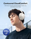 Baseus Bass BH1 NC Wireless Noise Cancelling Headphones - Starlight Off-White [D] - سماعة رأس بلوتوث - عزل الضوضاء - بيسوس - كفالة 12 شهر