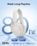 Baseus Bass BH1 NC Wireless Noise Cancelling Headphones - Starlight Off-White [D] - سماعة رأس بلوتوث - عزل الضوضاء - بيسوس - كفالة 12 شهر