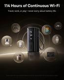 Baseus EnerGeek GX11 MiFi Power Bank 20000mAh 67W - Cosmic Black [D] بطارية متنقلة - بيسوس - سعة 20000 + واي فاي فور جي - شاشة رقميه - قوة 67 واط - كفالة 24 شهر
