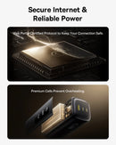 Baseus EnerGeek GX11 MiFi Power Bank 20000mAh 67W - Cosmic Black [D] بطارية متنقلة - بيسوس - سعة 20000 + واي فاي فور جي - شاشة رقميه - قوة 67 واط - كفالة 24 شهر