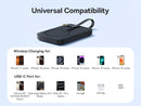 Baseus EnerFill FM11 Magnetic Wirless 15W Power Bank with Built-in USB-C Cable 10000mAh - Cosmic Black [D] - بطارية متنقلة - بيسوس - سعة 10000 - ماق سيف - قوة 30 واط - كفالة 24 شهر