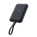 Baseus EnerFill FM11 Magnetic Wirless 15W Power Bank with Built-in USB-C Cable 10000mAh - Cosmic Black [D] - بطارية متنقلة - بيسوس - سعة 10000 - ماق سيف - قوة 30 واط - كفالة 24 شهر