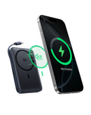Baseus PicoGo AM61 Qi2.2 Magnetic Power Bank with Detachable Cable 10000mAh 45W - Cosmic Black [D] - بطارية متنقلة - بيسوس - سعة 10000 - سلك شحن تايب سي قوة 45 واط + ماق سيف قوة 25 واط - كفالة 24 شهر