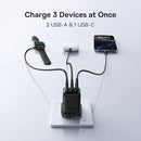 Baseus EnerFill FN11 Fast Charger 2U+C 30W - Cosmic Black [D] - شاحن حائط  - قوة 30 واط - بيسوس - فتحة للشحن السريع - فتحتين تايب سي