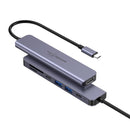 Porodo Blue 7in1 Hub HDMI 2XUSB-A 2XUSB-C SD MicroSD - وصلة تايب سي - 7 في 1 - لاجهزة الايباد برو والماك بوك - متعددة الاستخدام - كفالة 18 شهر