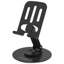 Porodo Blue Desktop Phone Holder 360° Rotating Base - Black - ستاند لجميع انواع الاجهزة - قابل للحمل والتسفيط - بورودو